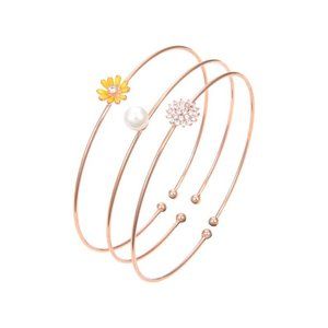 18K Rose Gold Plated CZ Cubic Zirconia Bracelet,